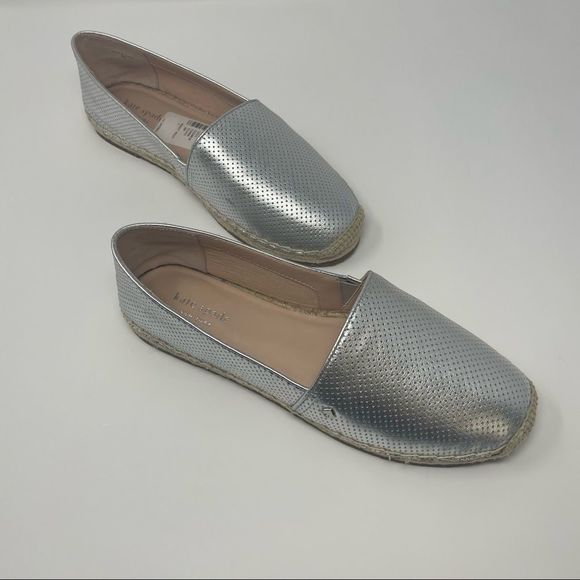 Kate Spade | Gianna Silver Espadrilles womens size 10m - Picture 8 of 17